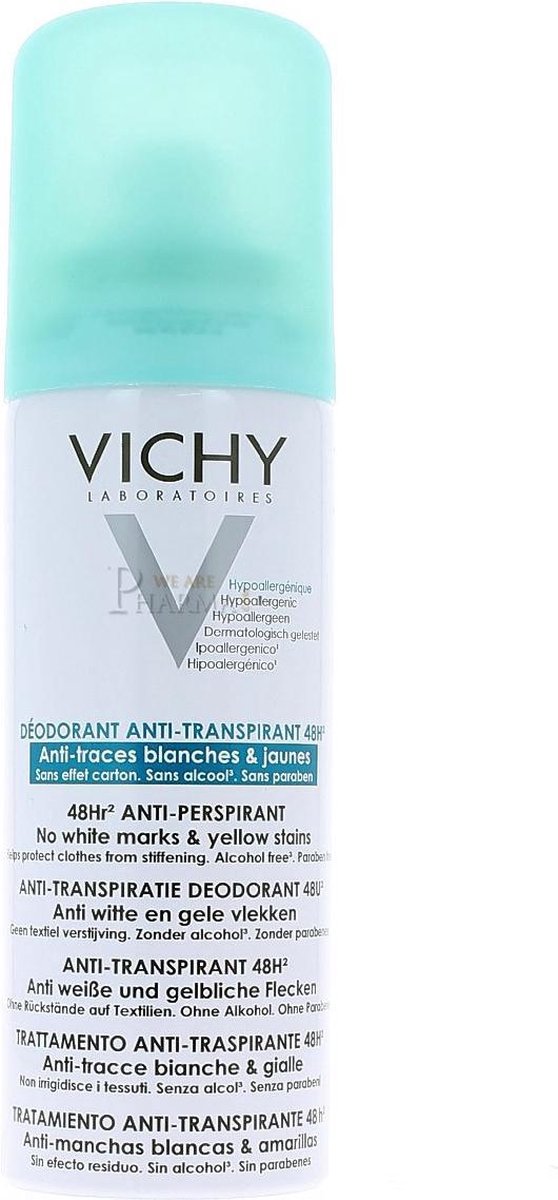 Vichy Anti-transpirant Deodorant 48u Anti-witte en Gele Vlekken spray - 125ml