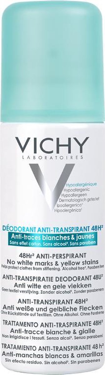 Vichy Anti-transpirant Deodorant 48u Anti-witte en Gele Vlekken spray - 125ml