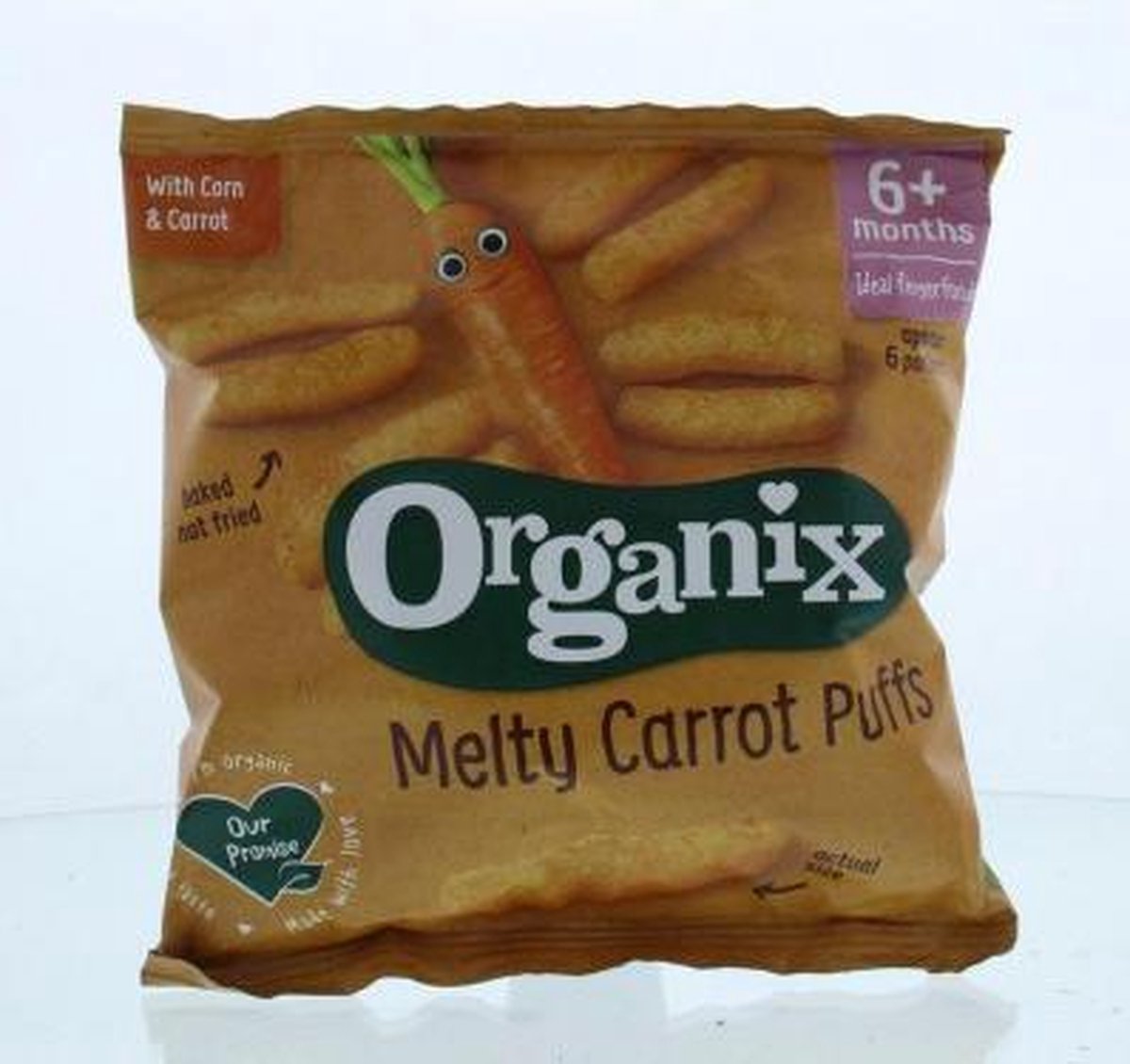 Organix Goodies Fingerfoods Puff Carrot 7mnd 20gram