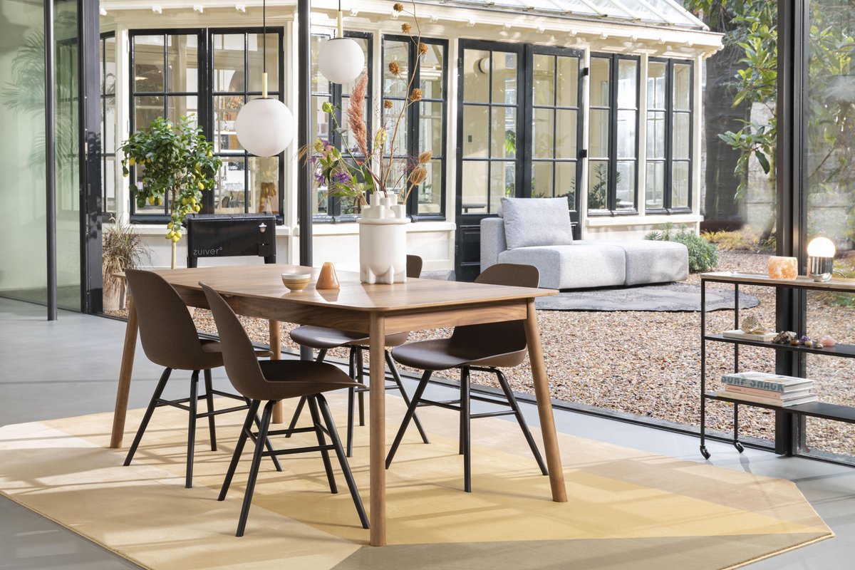 Zuiver Glimps Uitschuifbare Eettafel 180/240 x 90 cm - Bruin