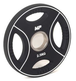 Muscle Power PU 4-Grip Halterschijf - 50 mm - 2,5 kg