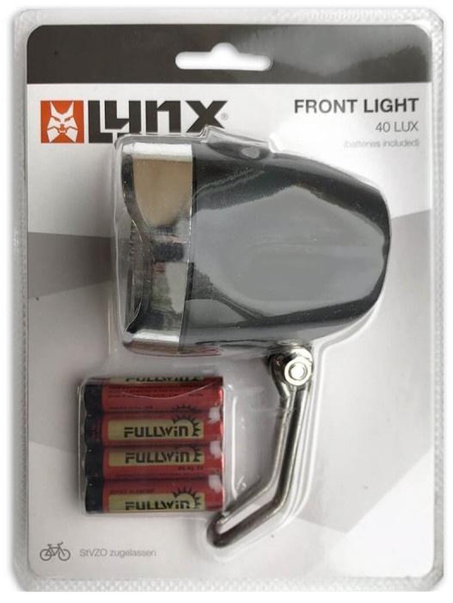 Lynx koplamp Modern 40 lux batterij led - Silver