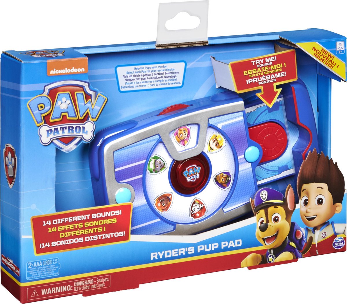 Spinmaster PAW Patrol Role Play Ryder's Pup Pad - Blauw