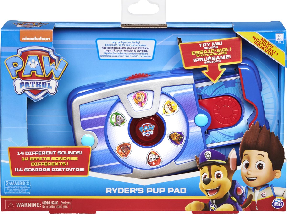 Spinmaster PAW Patrol Role Play Ryder's Pup Pad - Blauw