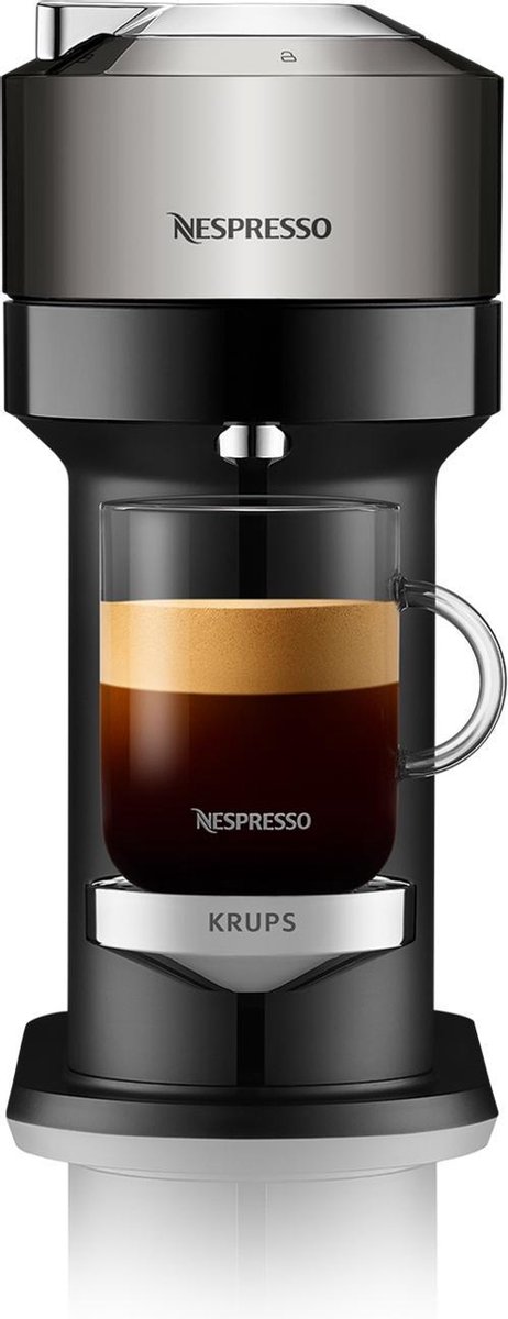 KRUPS Nespresso Vertuo Next XN910C Chroom - Zwart