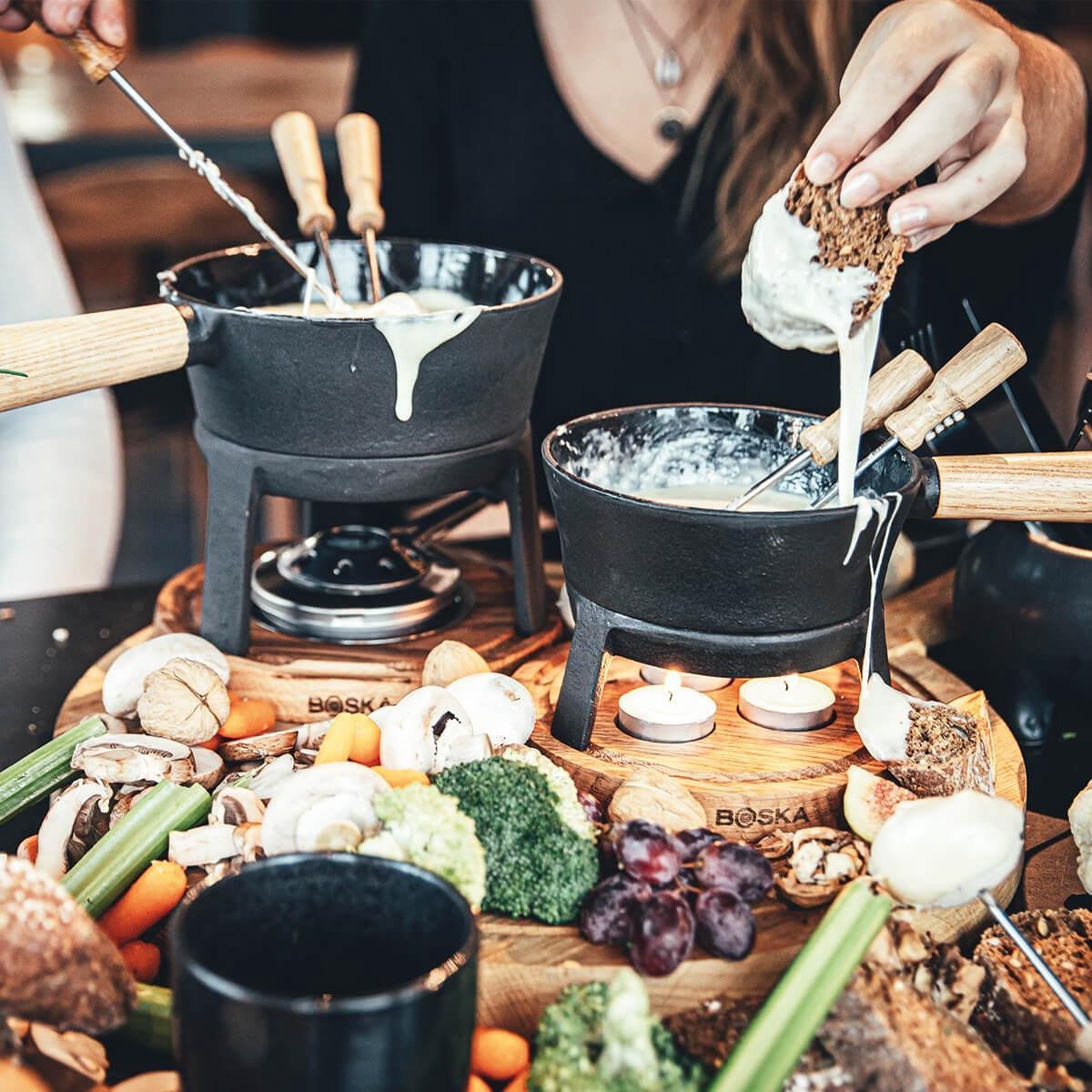 Boska Fondueset Pro - 4 Personen -/bruin - 1,2 L - Zwart