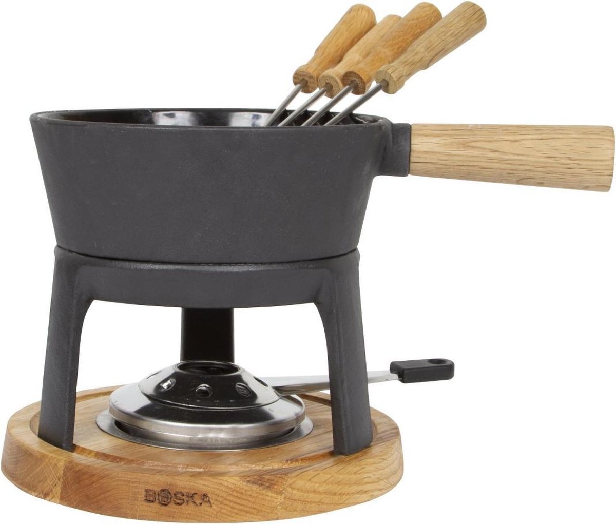 Boska Fondueset Pro - 4 Personen -/bruin - 1,2 L - Zwart