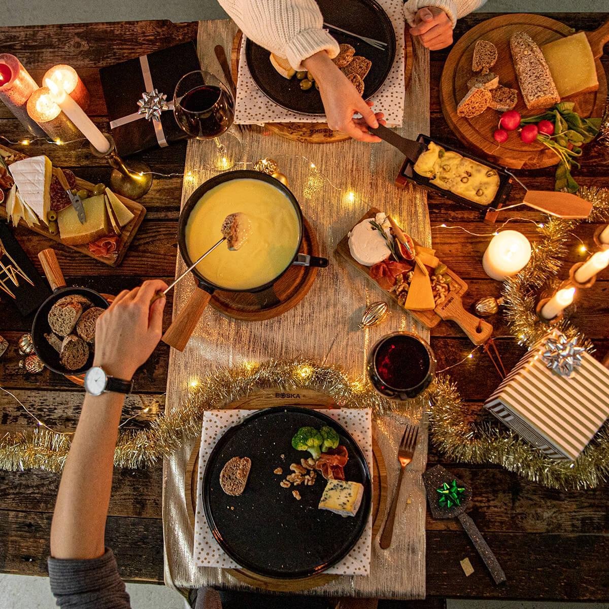 Boska Fondueset Pro - 4 Personen -/bruin - 1,2 L - Zwart