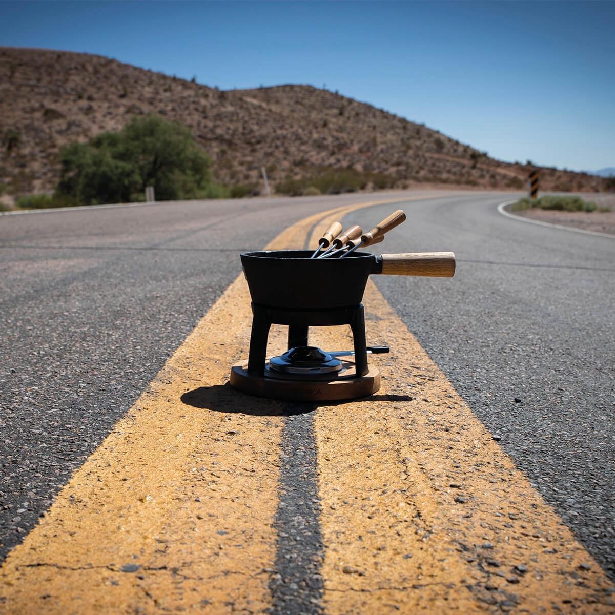 Boska Fondueset Pro - 4 Personen -/bruin - 1,2 L - Zwart