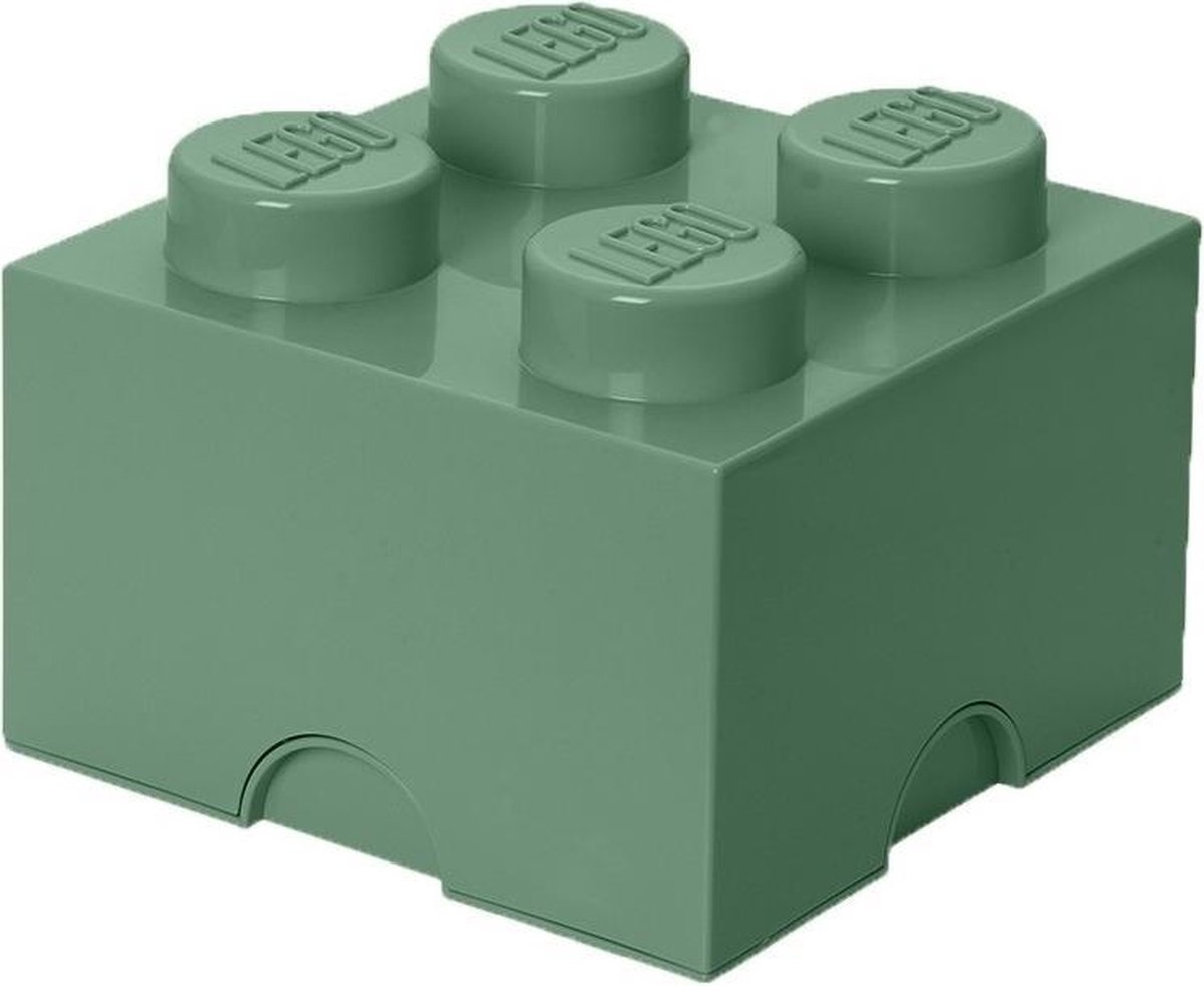 Lego Brick 4 Opbergbox - Zand - Verde