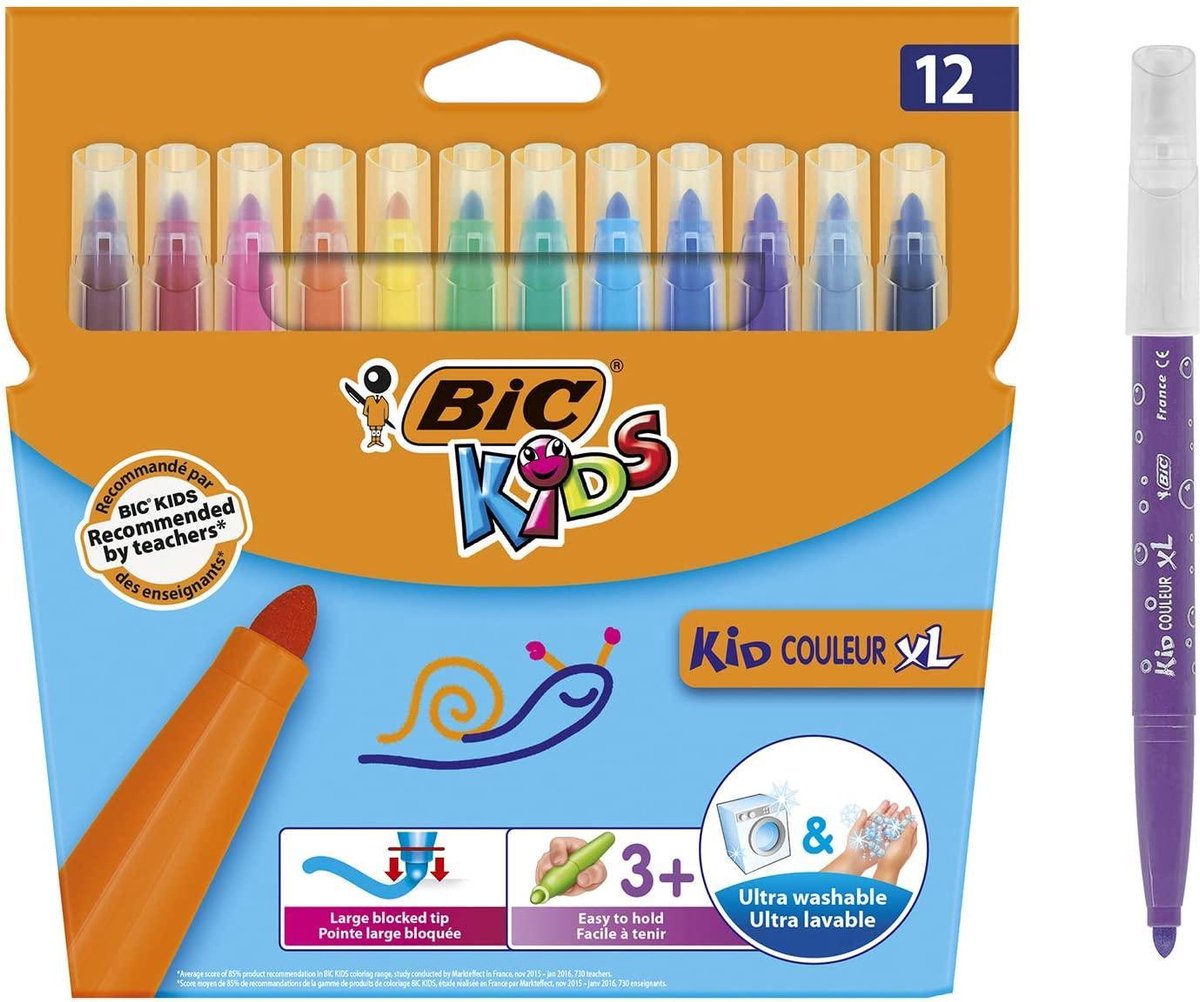 Bic Kids Couleur Viltstiften Xl - 12 Stuks