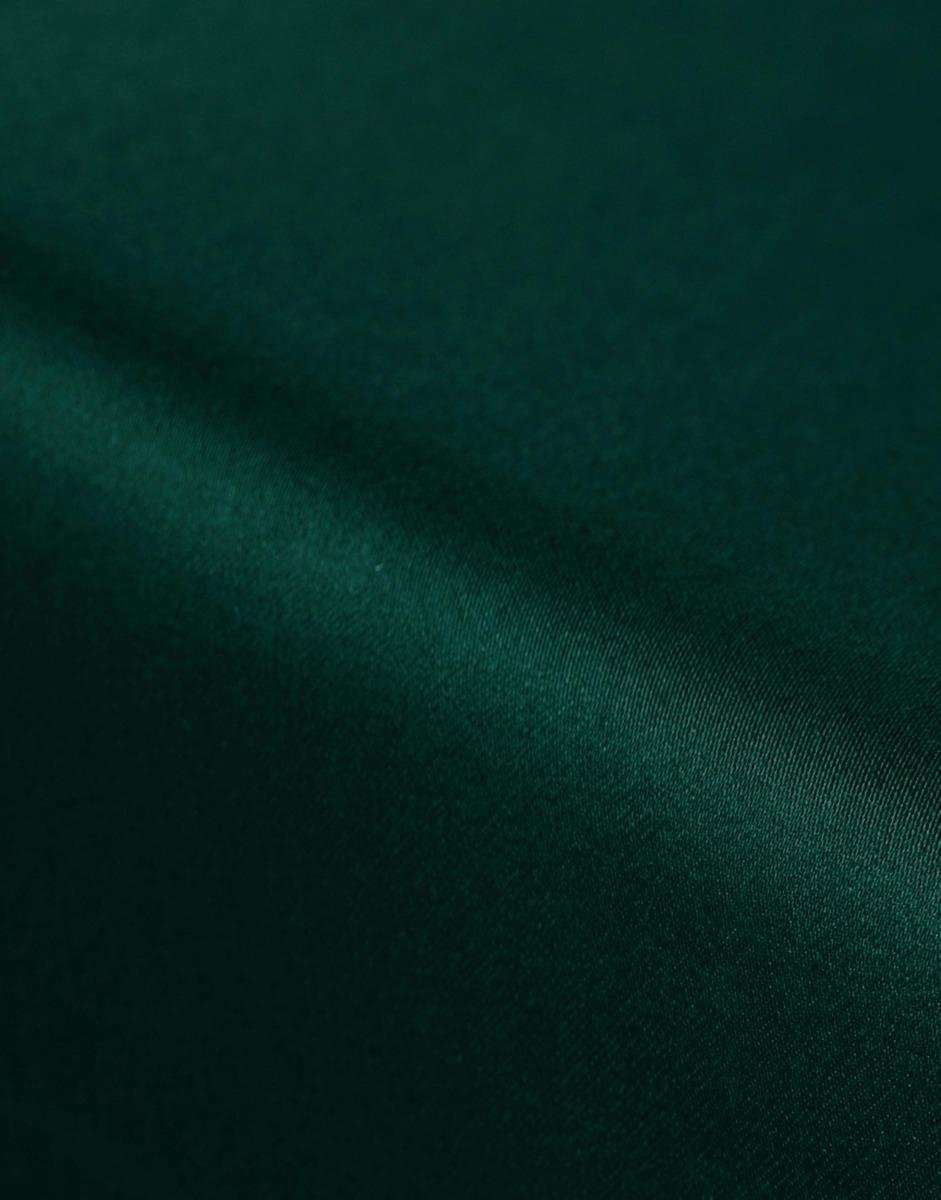 Essenza Satin Hoeslaken - 100% Katoen-satijn - 1-persoons (80x200 Cm) - Pine Green - Groen