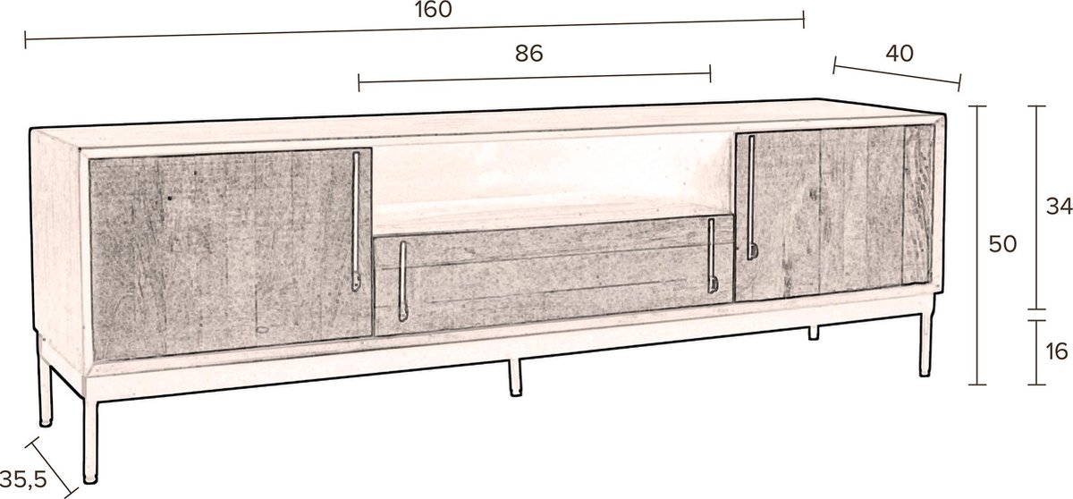 Dutchbone Nairobi Dressoir