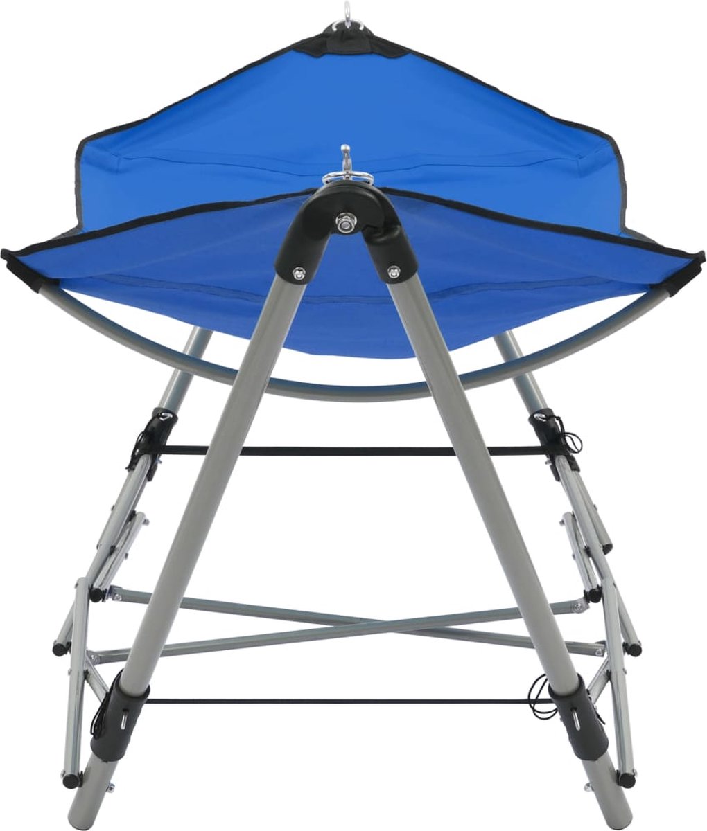 Vidaxl Hangmat Met Inklapbare Standaard - Blauw