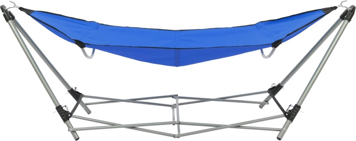 Vidaxl Hangmat Met Inklapbare Standaard - Blauw