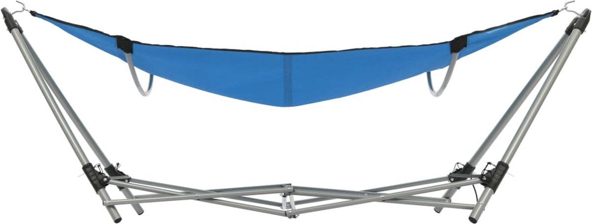 Vidaxl Hangmat Met Inklapbare Standaard - Blauw