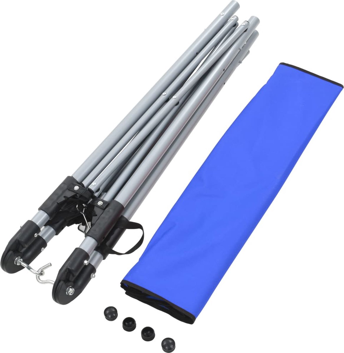 Vidaxl Hangmat Met Inklapbare Standaard - Blauw