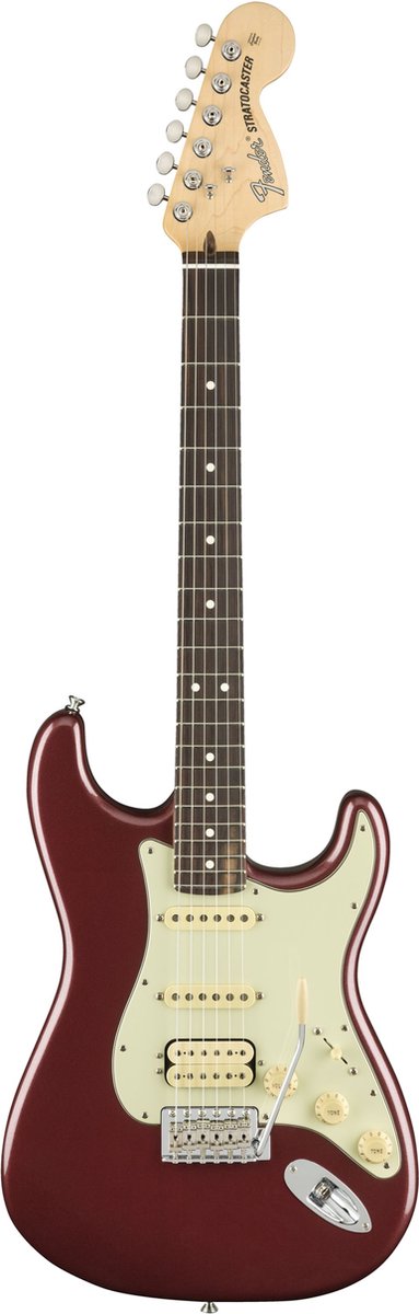 Fender American Performer Stratocaster HSS Aubergine RW met tas