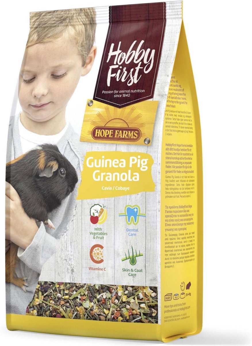 Hobbyfirst Hope Farms Guinea Pig Granola - Caviavoer - 800 g