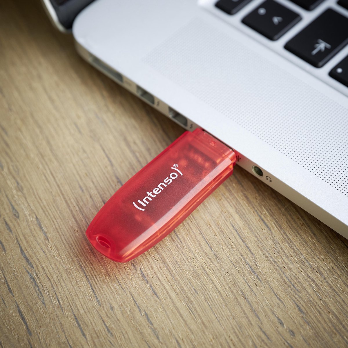 Intenso Rainbow USB flash drive 128 GB USB Type-A 2.0, Transparant - Rood