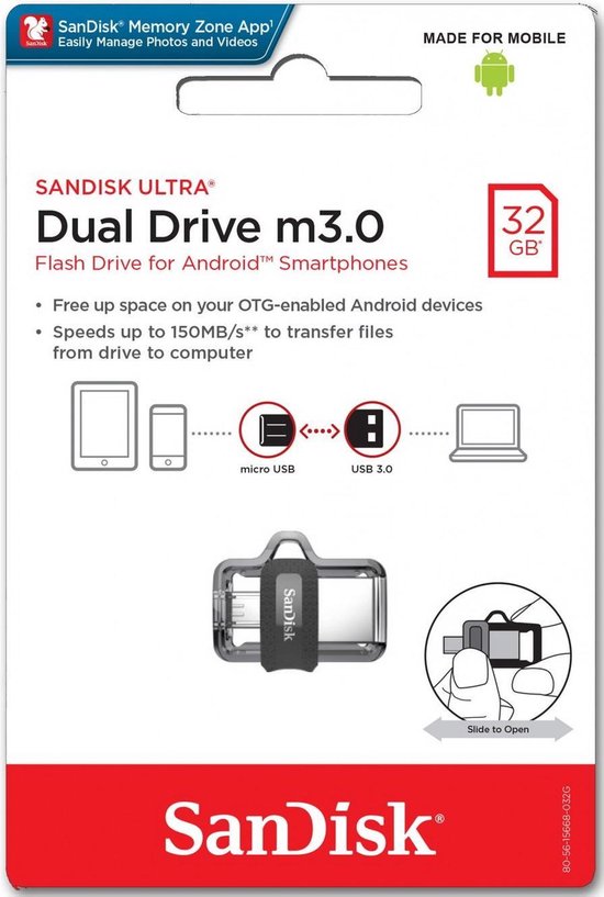 Sandisk Dual Drive Ultra 3.0 32GB USB