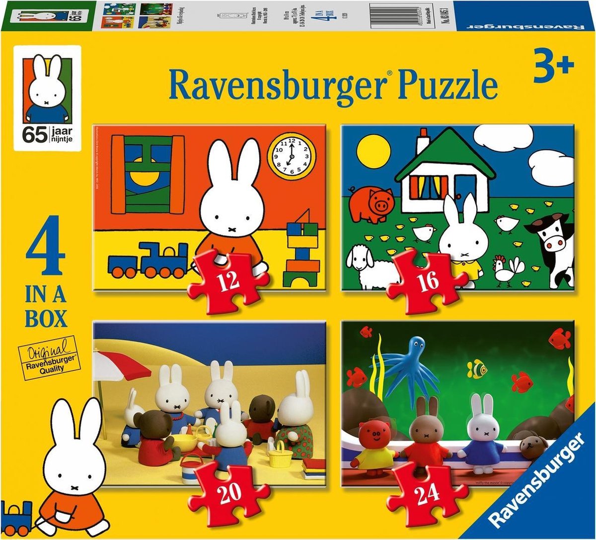 Ravensburger Puzzel Nijntjes Verjaardag 4 In 1