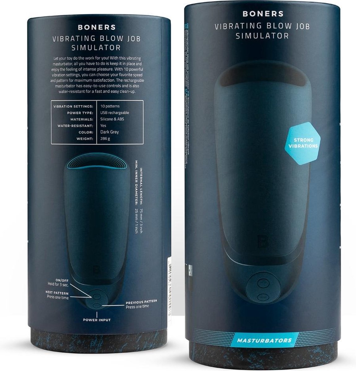 Boners Vibr. Blowjob Simulator - Blauw