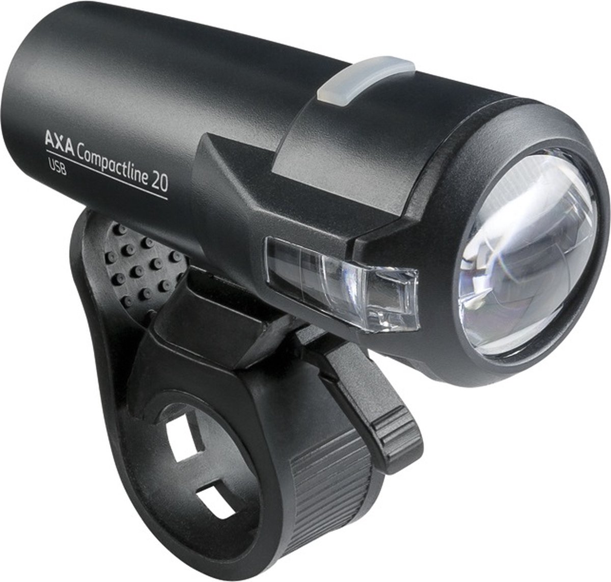 AXA voorlicht Compactline 20 lux led USB oplaadbaar - Zwart