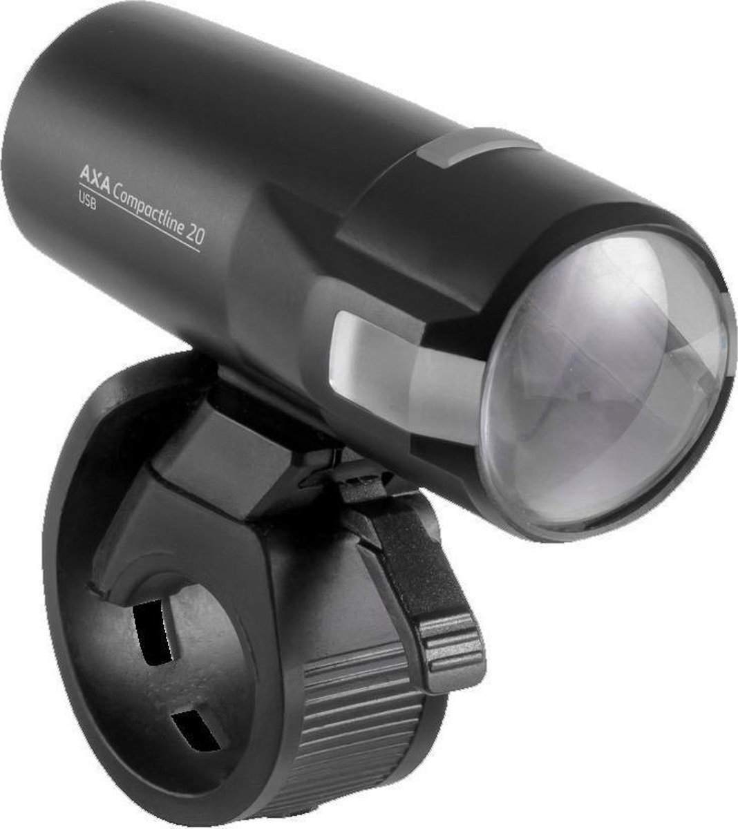 AXA voorlicht Compactline 20 lux led USB oplaadbaar - Zwart