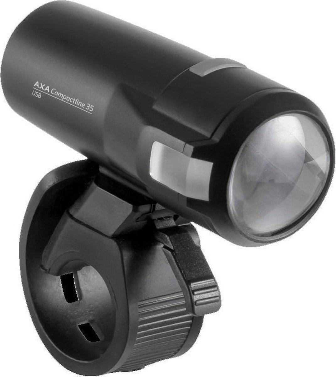 AXA voorlicht Compactline 35 lux led USB oplaadbaar - Zwart