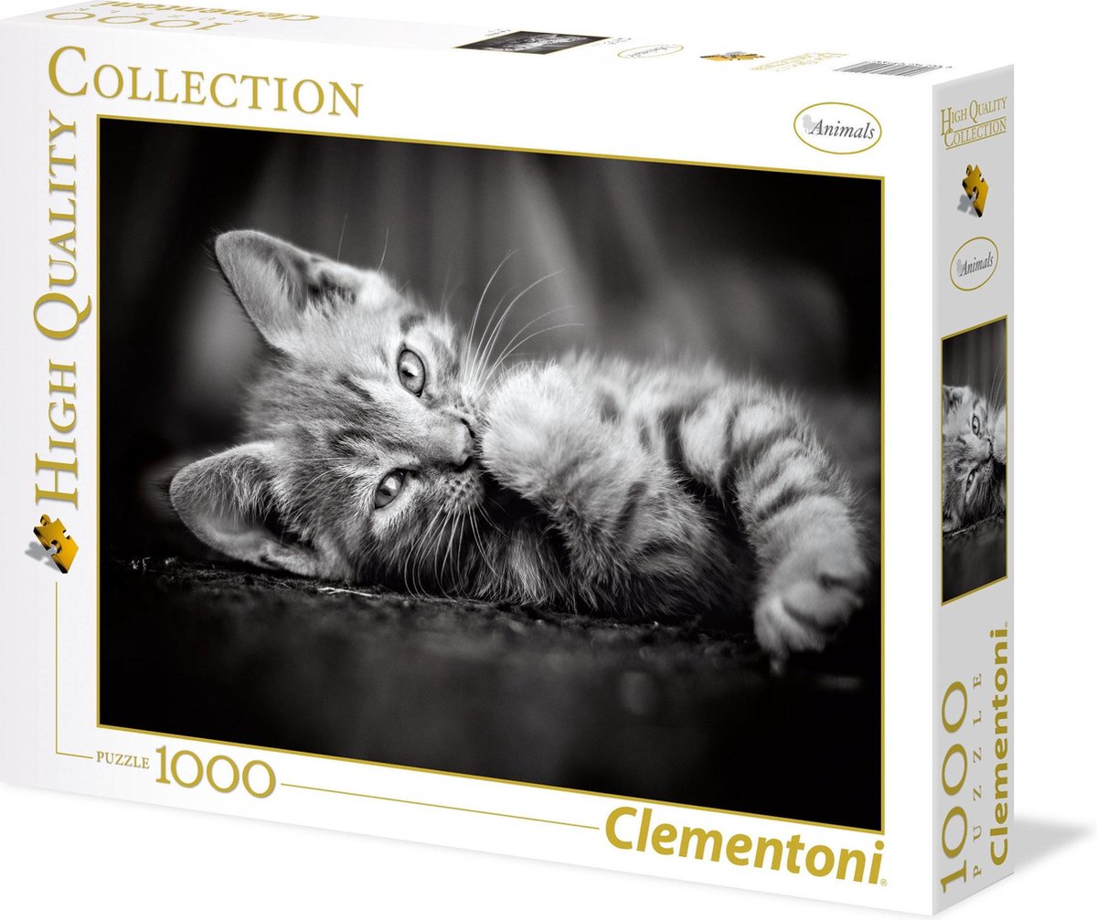 Clementoni Puzzel High Quality 1000 Stukjes Kitten