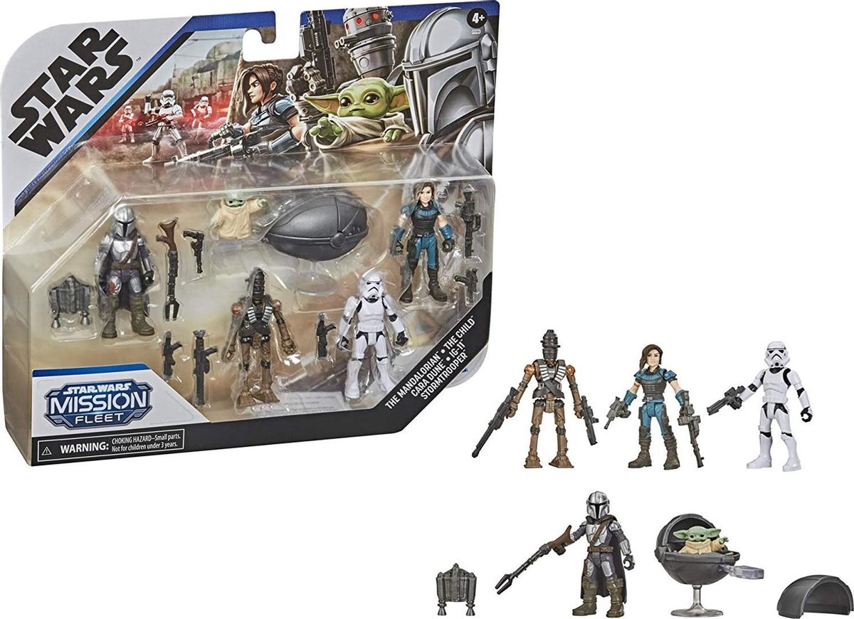 Star Wars Mission Fleet Mandalorian Multipack Figuren