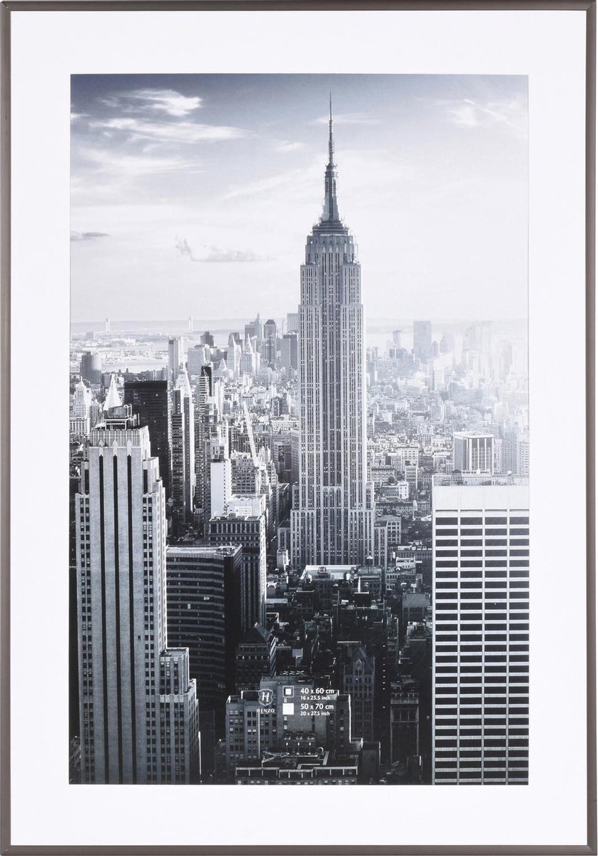 Henzo Fotolijst Manhattan - 50 X 70 Cm - - Grijs