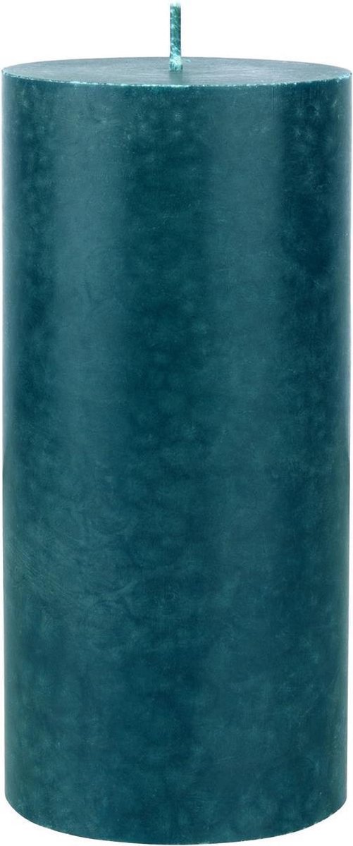 Duni Petrole Cilinderkaarsen/stompkaarsen 15 X 7 Cm 50 Branduren - Geurloze Kaarsen - Blauw