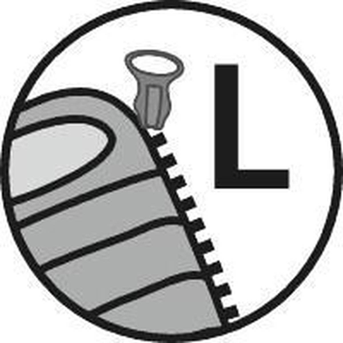 Outwell Slaapzak Contour Rits Links - Zwart