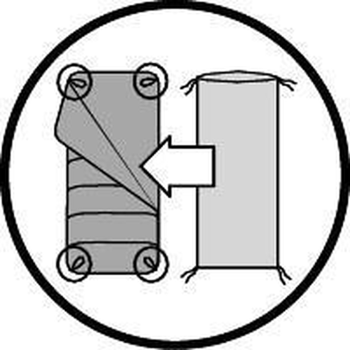 Outwell Slaapzak Contour Rits Links - Zwart