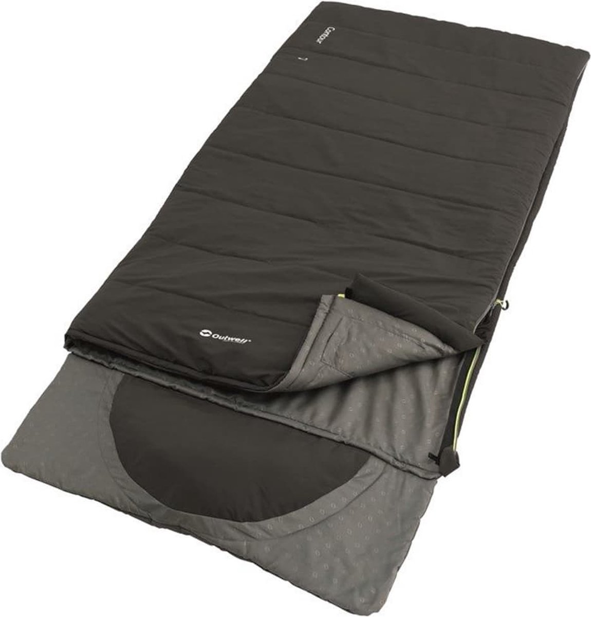 Outwell Slaapzak Contour Rits Rechts - Zwart