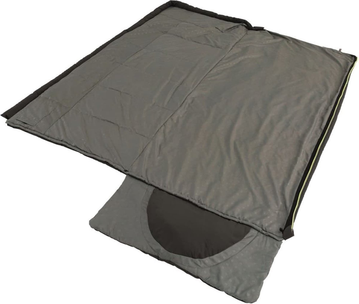 Outwell Slaapzak Contour Rits Rechts - Zwart