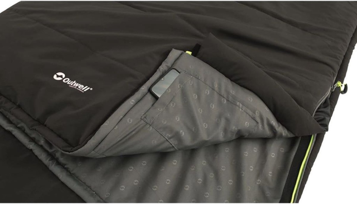 Outwell Slaapzak Contour Rits Rechts - Zwart