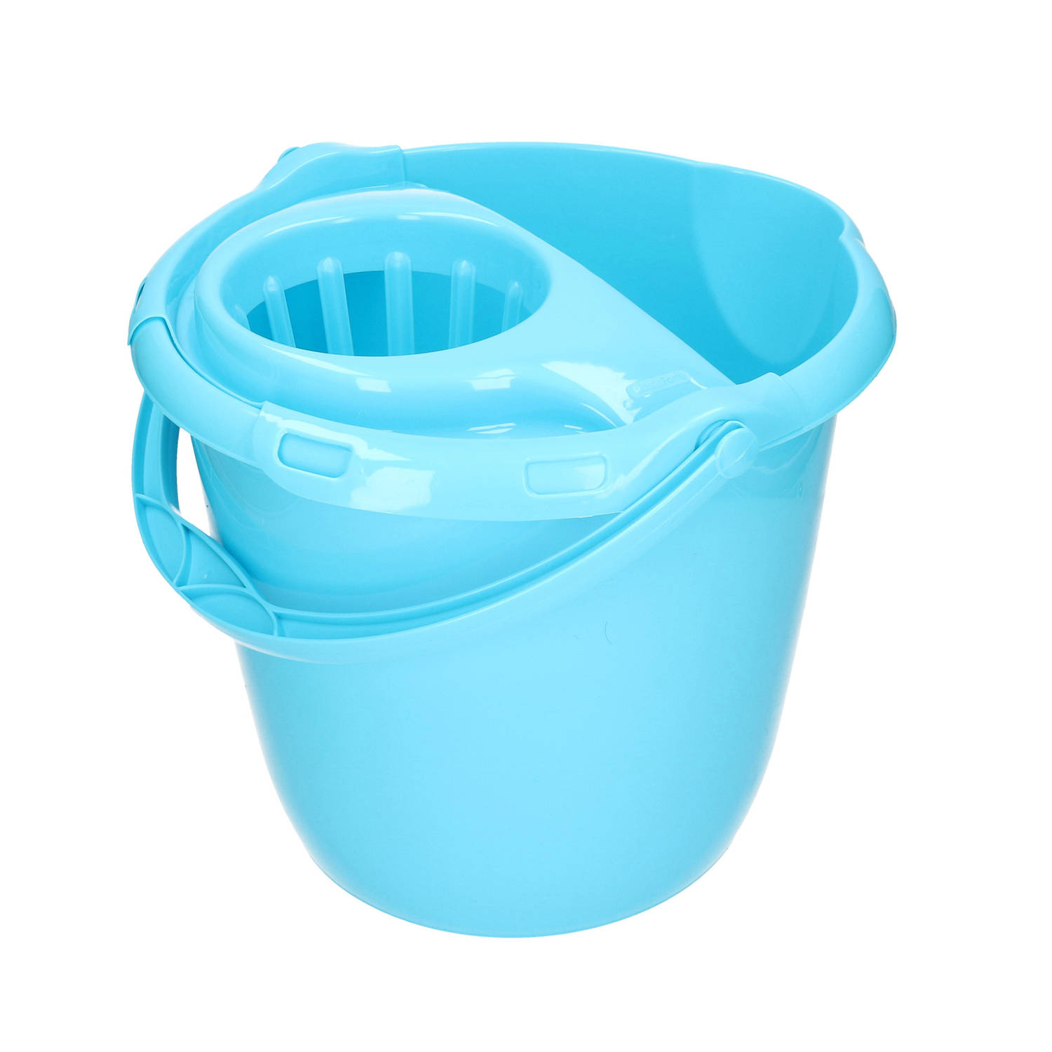 Forte Plastics Blauwe Dweilemmer/mopemmer 15 Liter 38 X 34 Cm - Vloer Reinigen - Kunststof/plastic Dweil Emmer - Rood