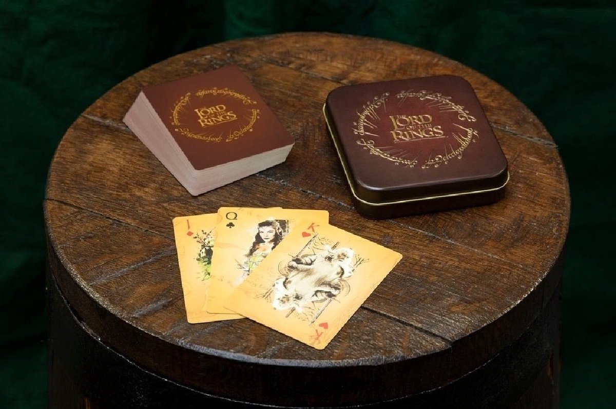 Paladone Speelkaarten Lord Of The Rings/beige 56-delig - Bruin