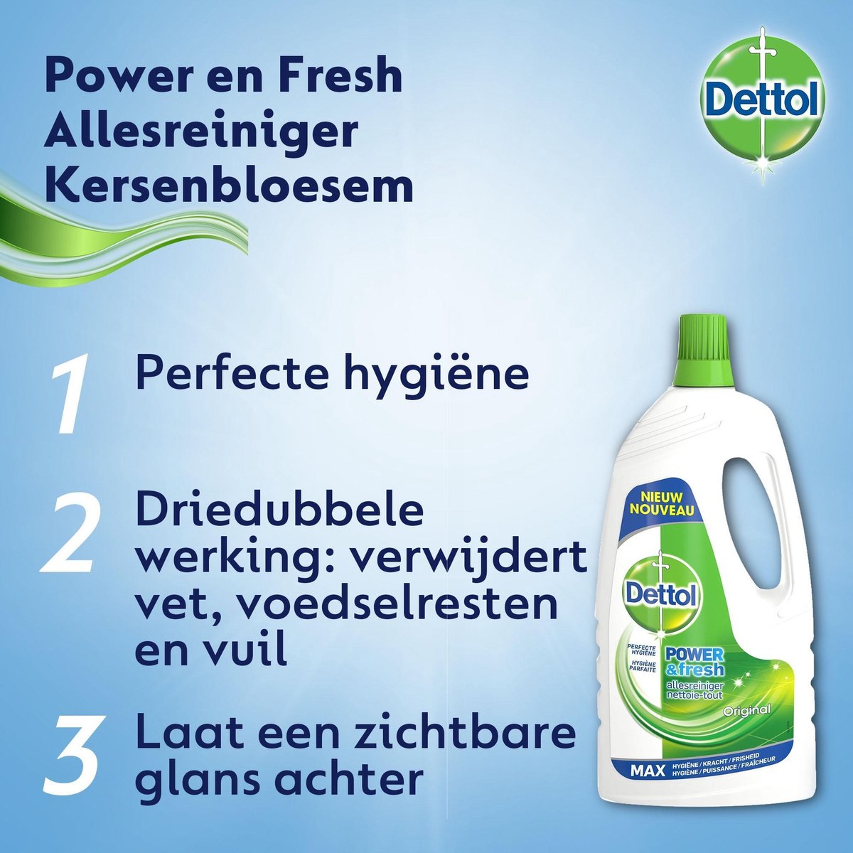 Dettol Power & Fresh Allesreiniger - 1500 Ml