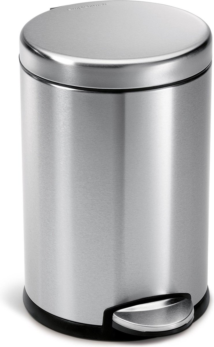 Simplehuman Roundstep 4,5 Liter RVS - Silver