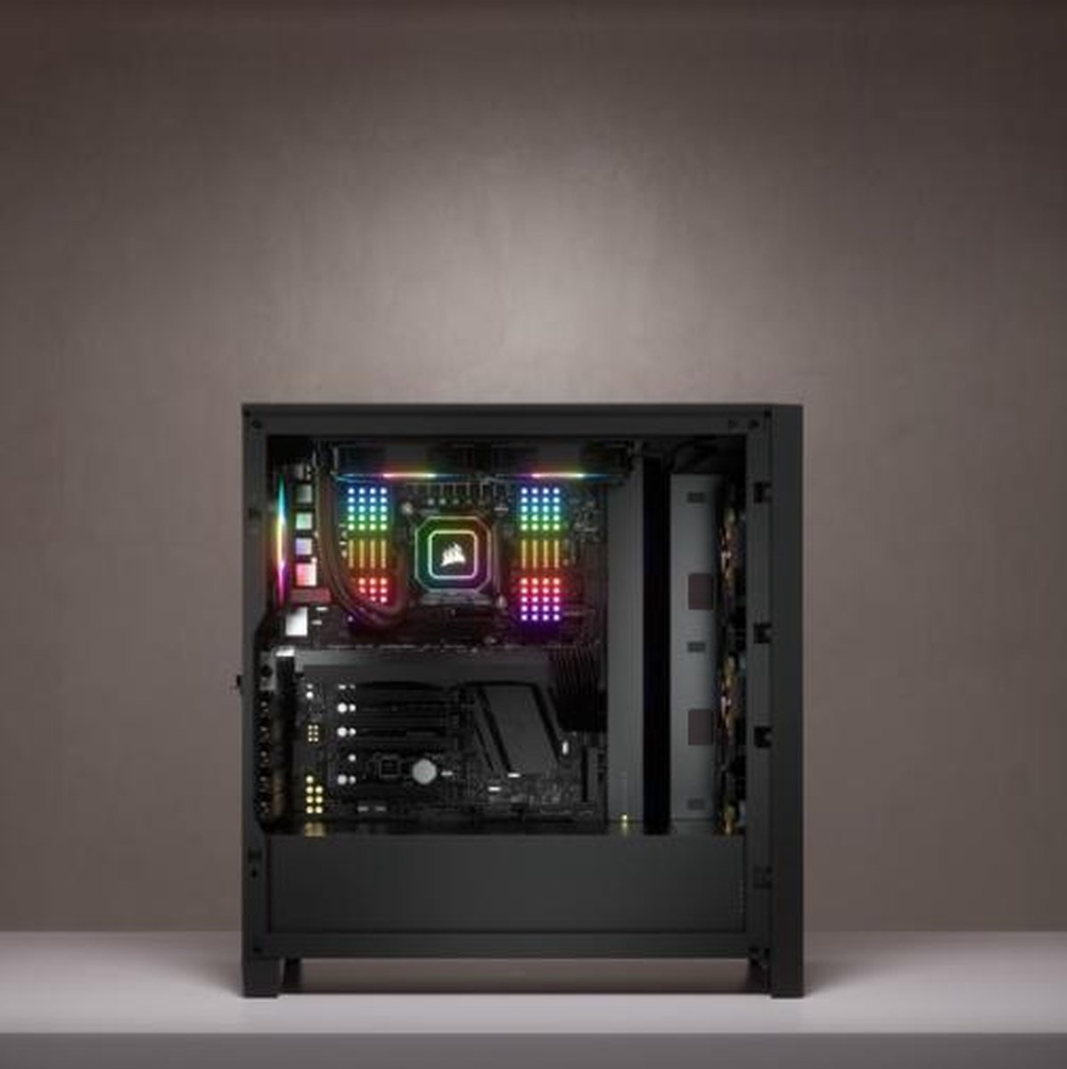 Corsair iCUE 4000X RGB Tempered Glass Mid-Tower ATX Case