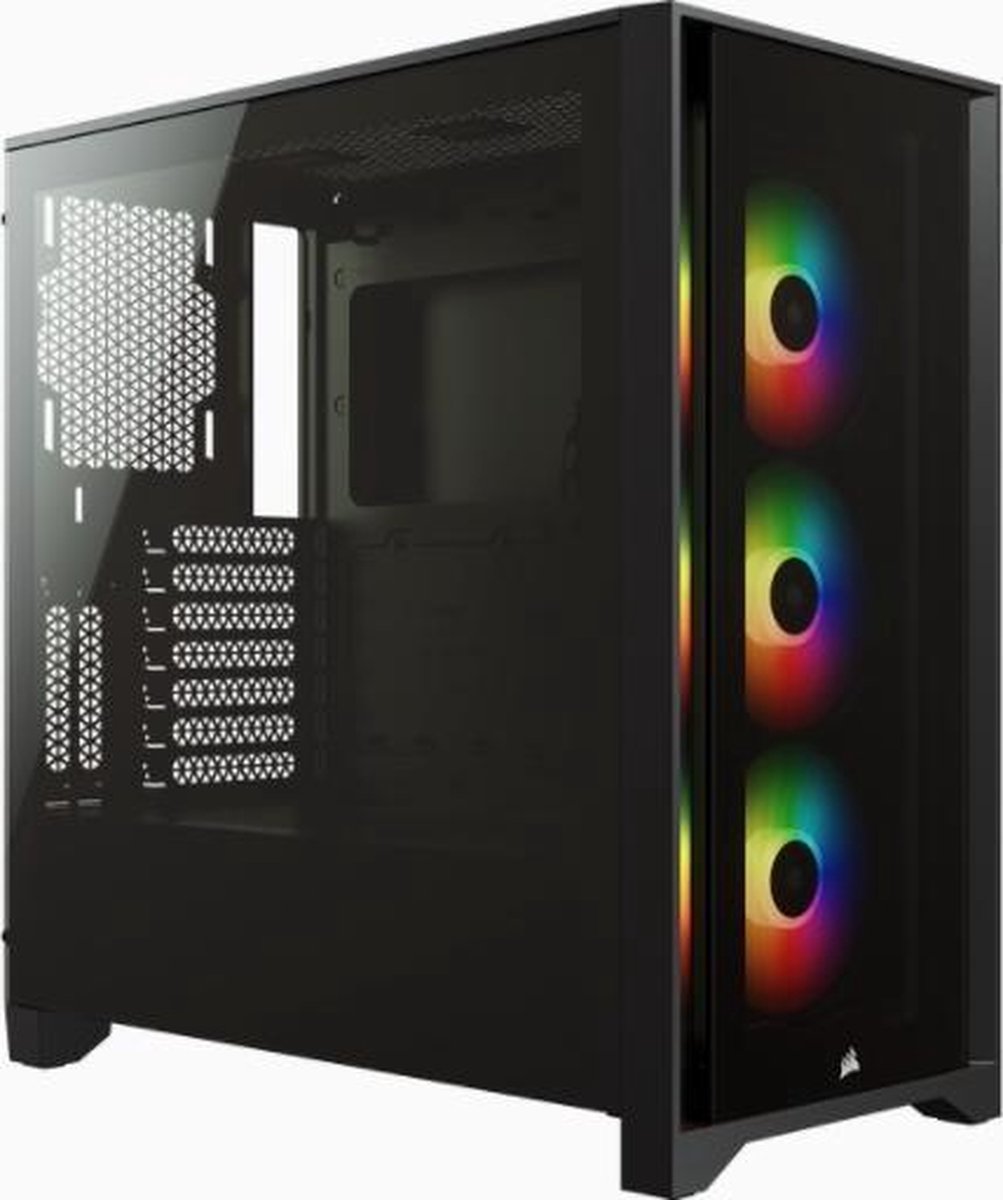 Corsair iCUE 4000X RGB Tempered Glass Mid-Tower ATX Case