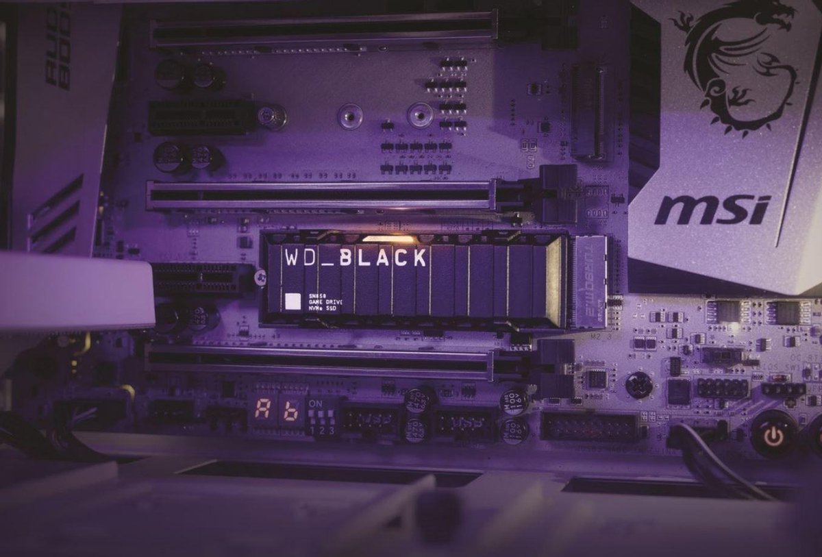 Western Digital WD Black SN850 500GB NVMe met Heatsink