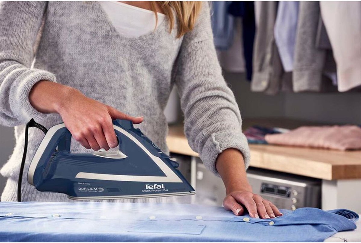 Tefal FV6872 Smart Protect Plus - Blauw