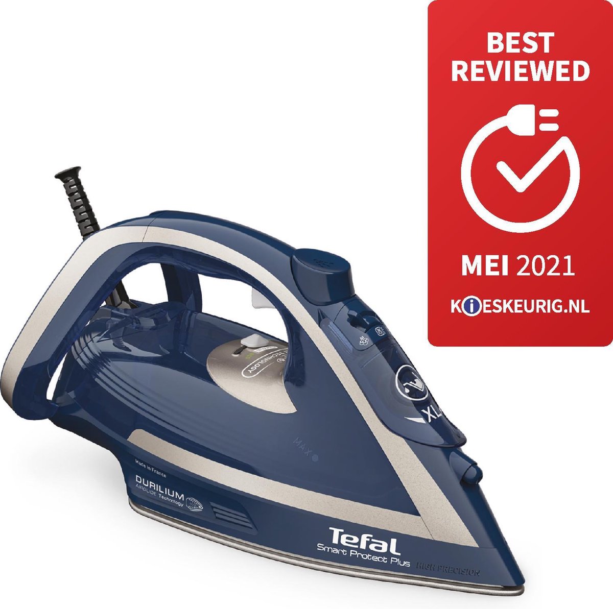 Tefal FV6872 Smart Protect Plus - Blauw