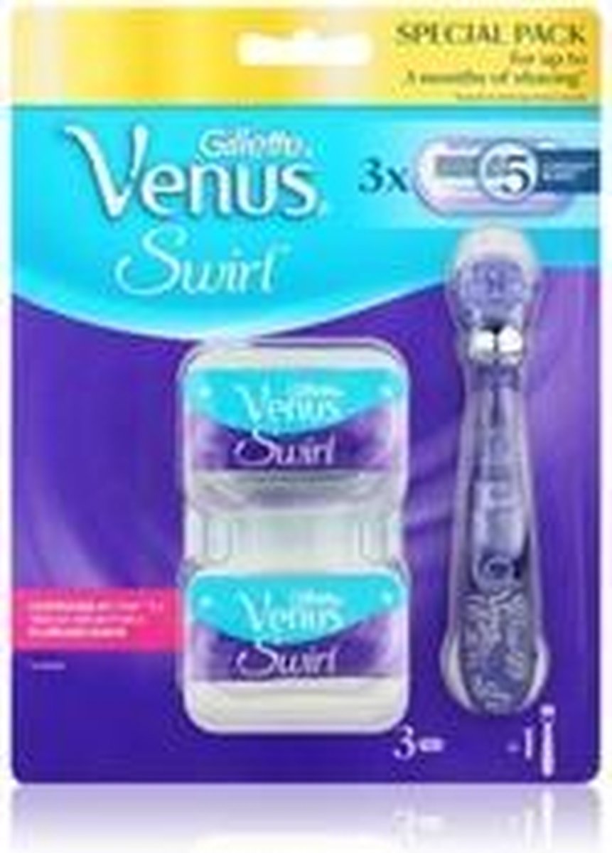 Gillette Venus Scheermesje Swirl Razor - 2 navulmesjes