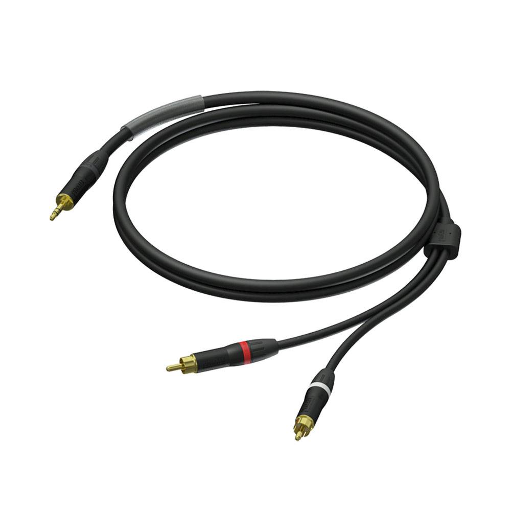 Procab PRA711/1.5 Prime verloopkabel 1.5 m 1x minijack - 2x RCA